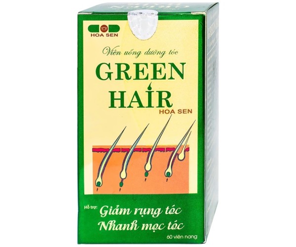 Viên uống kích thích mọc tóc Green Hair (60 viên)