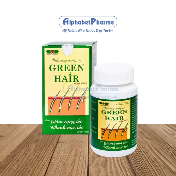Viên uống kích thích mọc tóc Green Hair (60 viên)