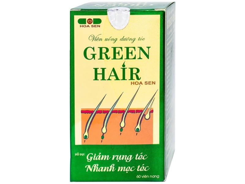 Viên uống kích thích mọc tóc Green Hair (60 viên)