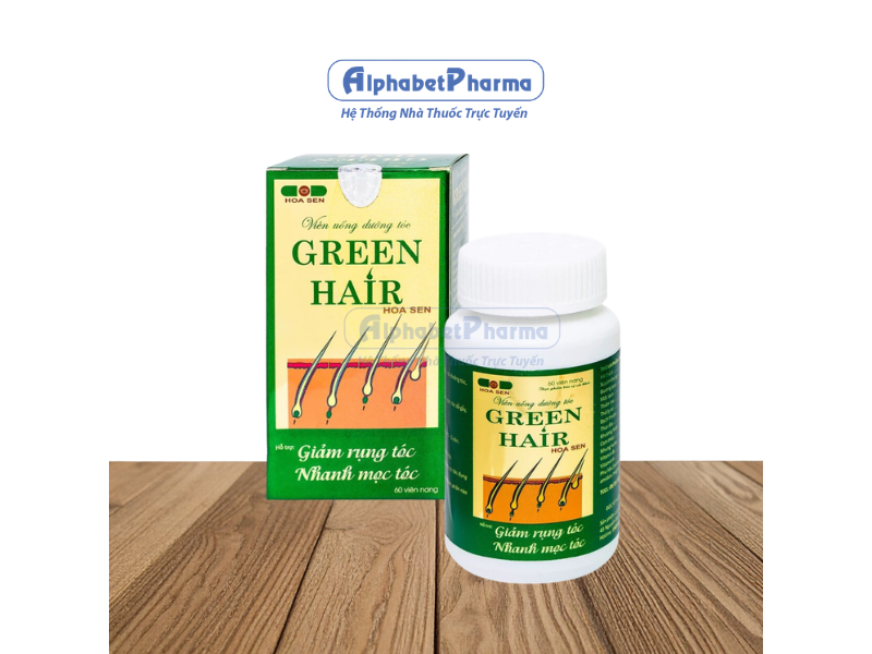 Viên uống kích thích mọc tóc Green Hair (60 viên)