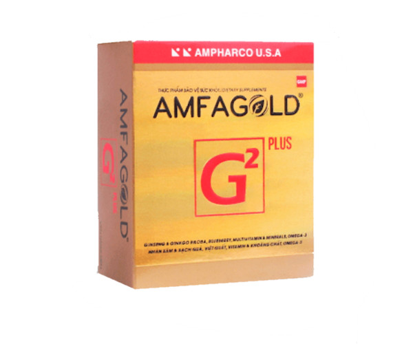 Viên uống hỗ trợ hoạt huyết và bồi bổ sức khoẻ AMFAGOLD G2 PLUS (3 vỉ x 10 viên/hộp)