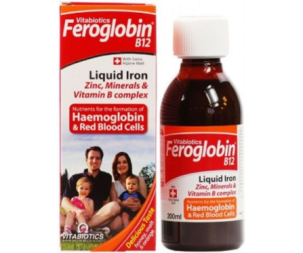 Siro bổ sung sắt Feroglobin Liquid (200ml)