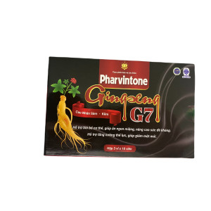 Viên uống bồi bổ sức khỏe Gingseng G7 Pharvintone (3 vỉ x 10 viên/hộp)