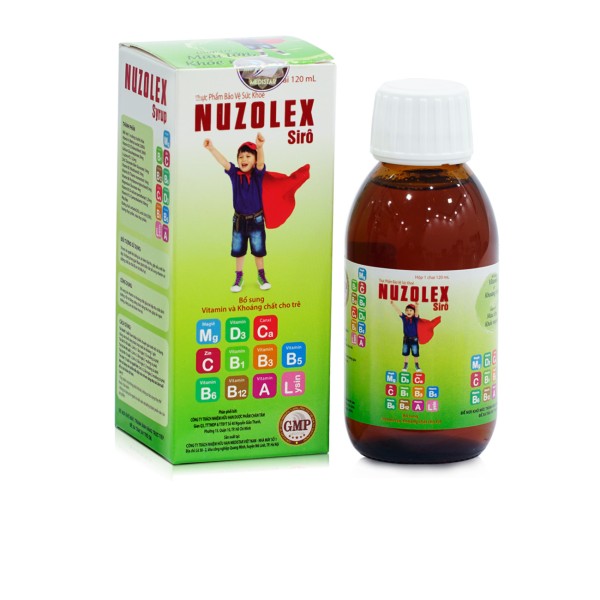 Sirô bổ sung Vitamin và tăng cường sức đề kháng cho trẻ Nuzolex (120ml)