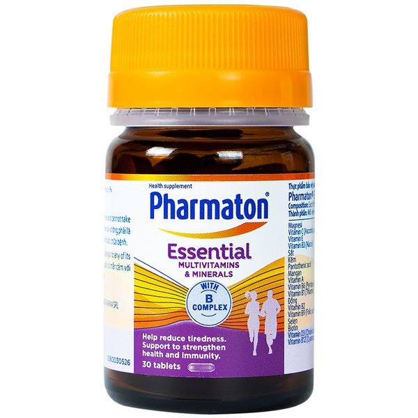 Viên uống tăng sức đề kháng Pharmaton Essential Multivitamins Minerals with B Complex (30 viên/hộp)
