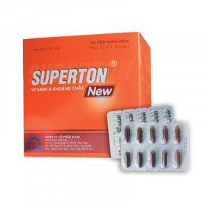 Viên uống bổ sung vitamin và khoáng chất giúp giảm mệt mỏi Superton (10 vỉ x 10 viên/hộp)