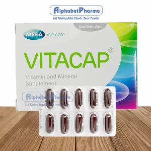 Viên uống giúp bổ sung vitamin và khoáng chất Vitacap (5 vỉ x 10 viên/hộp)