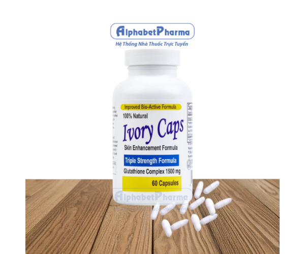 Viên uống đẹp da Ivory Caps (60 viên/chai)