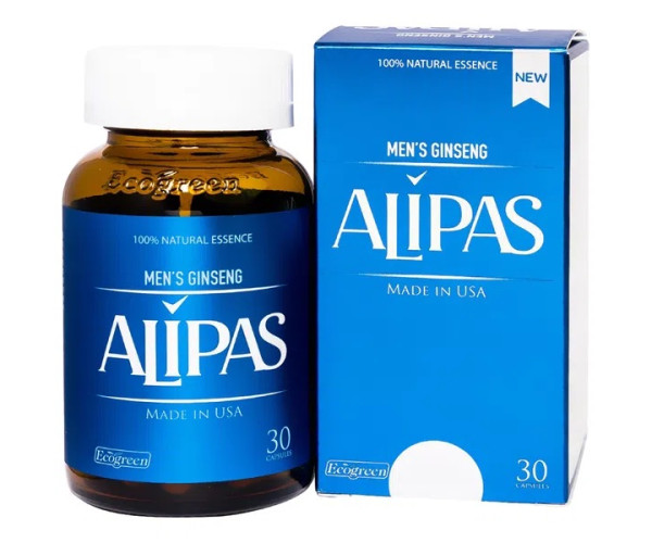 Viên uống tăng cường sinh lý cho nam Sâm Alipas New (30 viên/hộp)