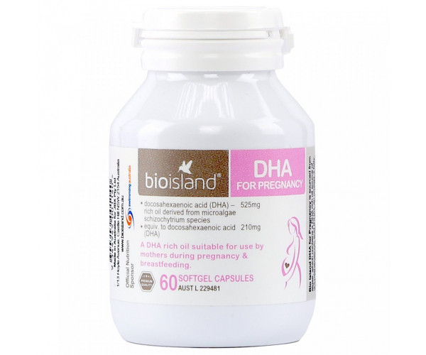 Viên uống bổ sung DHA for Prenancy Bio Island (60 viên/hộp)