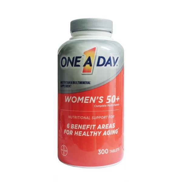 Viên uống bổ sung vitamin và khoáng chất dành cho nữ trên 50 tuổi One A Day Women’s 50+ Complete Multivitamin (300 viên/hộp)