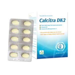 Viên uống ngừa loãng xương Calcitra DK2 (5 vỉ x 10 viên/hộp)