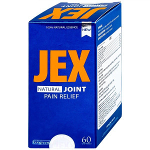 Viên uống hỗ trợ giảm đau trong thoái hoá khớp, viêm khớp, viêm khớp dạng thấp Jex Natural Joint Pain Relief (60 viên/chai)