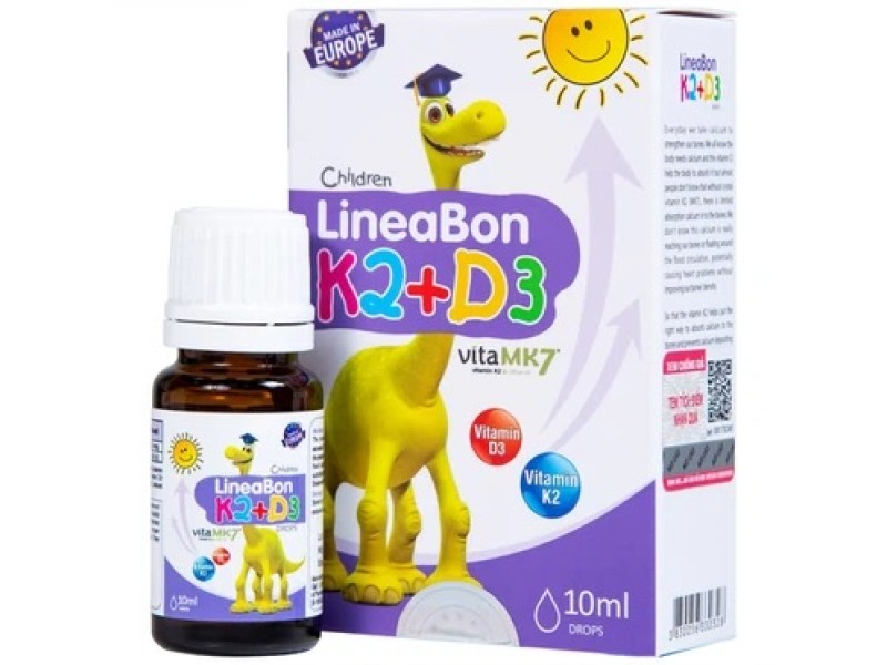 Dung dịch hỗ trợ phát triển xương và răng LineaBon K2+D3 (10ml)