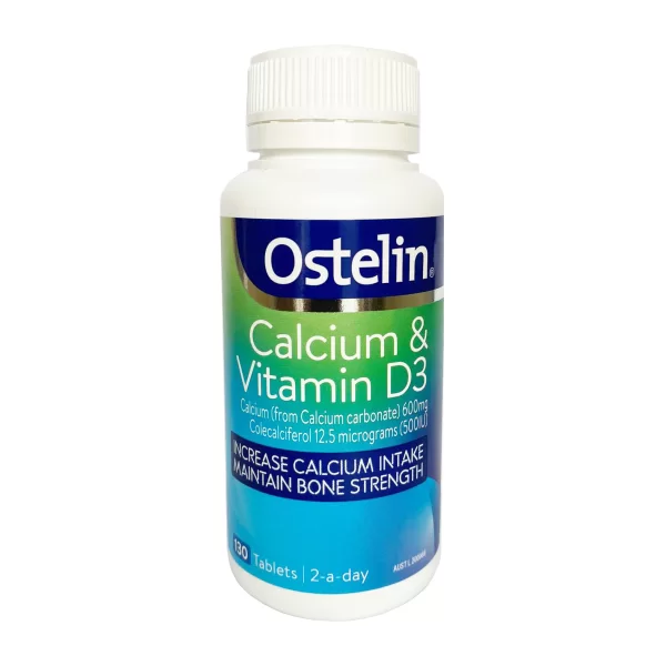 Viên uống hỗ trợ xương khớp chắc khoẻ Ostelin Calcium & Vitamin D3 (130 viên/hộp)