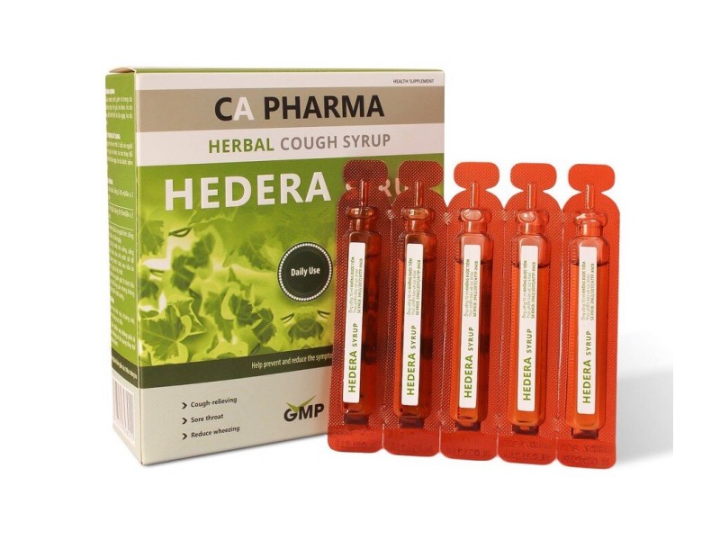 Siro trị ho thảo dược Hedera syrup 10ml (20 ống/hộp)