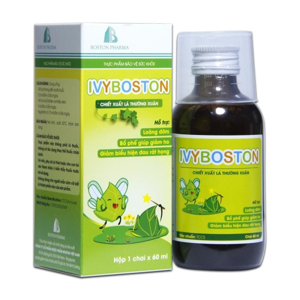 Siro ho cho bé trị ho, viêm phế quản mạn tính Ivyboston (60ml)