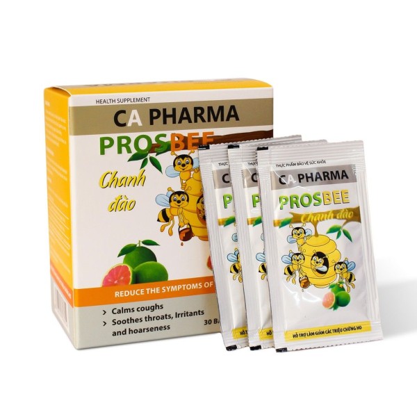 Siro trị ho thảo dược Prosbee chanh đào 5ml (30 gói/hộp)