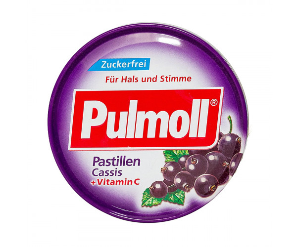 Kẹo ngậm ho Pulmoll Pastillen Cassis + Vitamin C (50g/hộp)