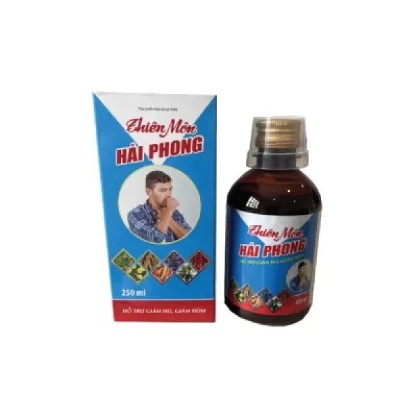 Siro hỗ trợ điều trị và phòng ngừa các bệnh đường hô hấp Thiên Môn Hải Phong (250ml)
