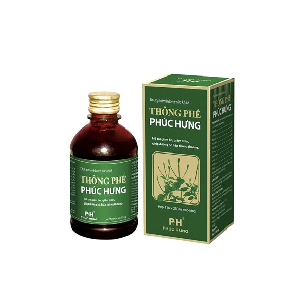 Cao lỏng giúp giảm ho, trừ đờm Thông phế Phúc Hưng (250ml)