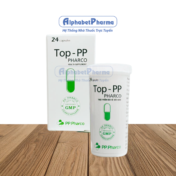 Viên uống hỗ trợ giảm triệu chứng ho khan, ho đàm Top-PP Pharco (24 viên/lọ)