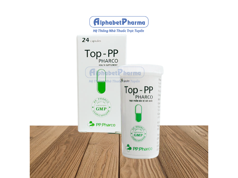 Viên uống hỗ trợ giảm triệu chứng ho khan, ho đàm Top-PP Pharco (24 viên/lọ)