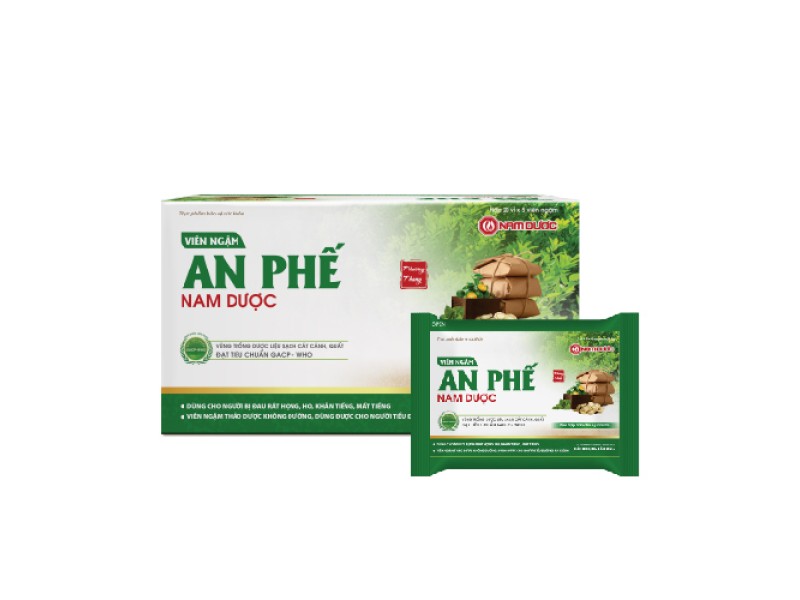 Viên ngậm giảm ho An Phế Nam Dược (20 vỉ x 5 viên/hộp)