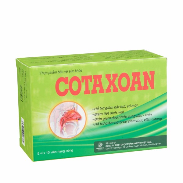 Viên uống hỗ trợ điều trị viêm xoang CotaXoan (50 viên/hộp)