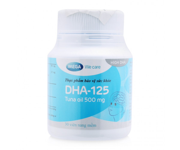 Viên uống hỗ trợ phát triển não bộ và thị giác DHA-125 (30 viên/chai)