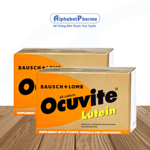 Viên uống bổ mắt, ngăn ngừa thái hóa điểm vàng Ocuvite Lutein (3 vỉ x 20 viên/hộp)