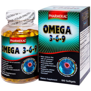 Viên dầu cá Omega 3-6-9 Pharmekal (100 viên/hộp)
