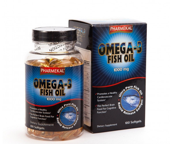 Viên dầu cá Omega 3 Fish Oil 1000mg Pharmekal (100 viên/hộp)