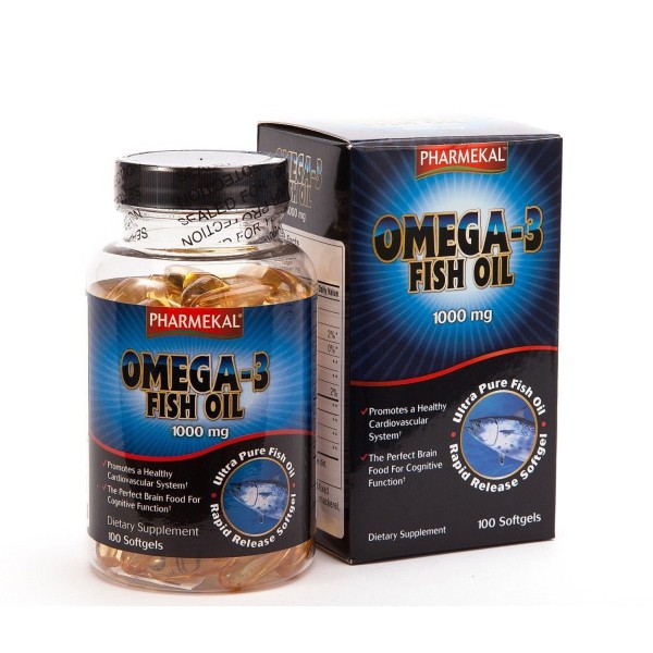 Viên dầu cá Omega 3 Fish Oil 1000mg Pharmekal (100 viên/hộp)
