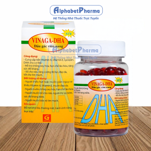 Viên dầu gấc hỗ trợ sức khỏe, giúp bổ mắt Vinaga-DHA (100 viên/hộp)