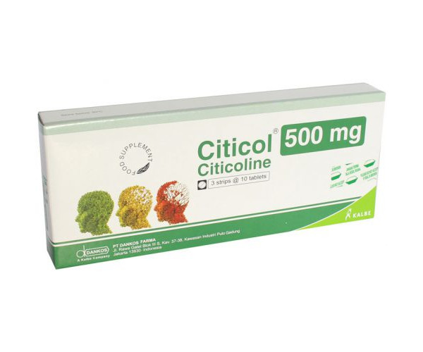 Viên uống hỗ trợ tăng cường trí nhớ Citicol 500mg (3 vỉ x 10 viên/hộp)
