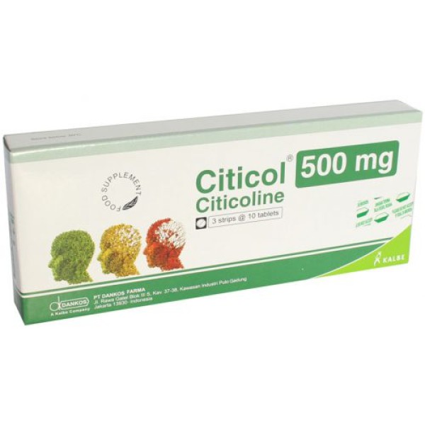 Viên uống hỗ trợ tăng cường trí nhớ Citicol 500mg (3 vỉ x 10 viên/hộp)
