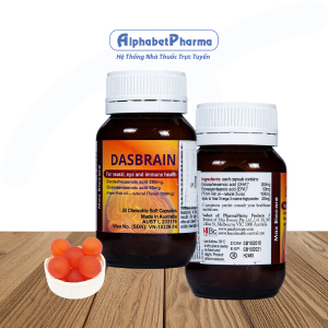Viên nhai giúp tăng trí nhớ, khả năng tập trung Dasbrain (30 viên/hộp)
