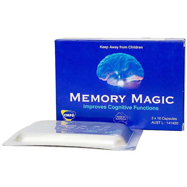 Viên uống dưỡng não, giúp tăng trí nhớ Memory Magic (3 vỉ x 10 viên/hộp)