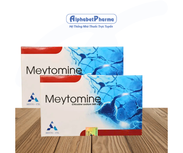 Viên uống hỗ trợ tăng cường trí nhớ Meytomine 500mg (2 vỉ x 10 viên/hộp)