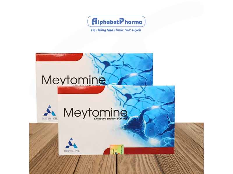Viên uống hỗ trợ tăng cường trí nhớ Meytomine 500mg (2 vỉ x 10 viên/hộp)