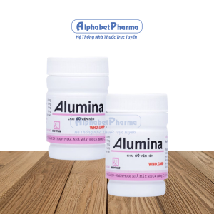 Viên uống hỗ trợ điều trị loét dạ dày tá tràng Alumina Nadyphar (60 viên/chai)