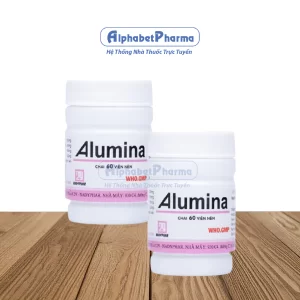 Viên uống hỗ trợ điều trị loét dạ dày tá tràng Alumina Nadyphar (60 viên/chai)