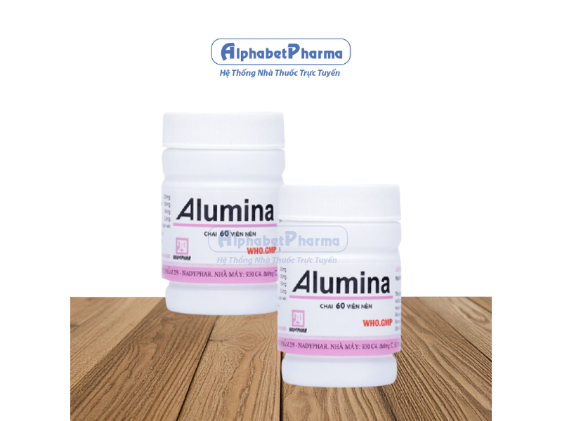 Viên uống hỗ trợ điều trị loét dạ dày tá tràng Alumina Nadyphar (60 viên/chai)