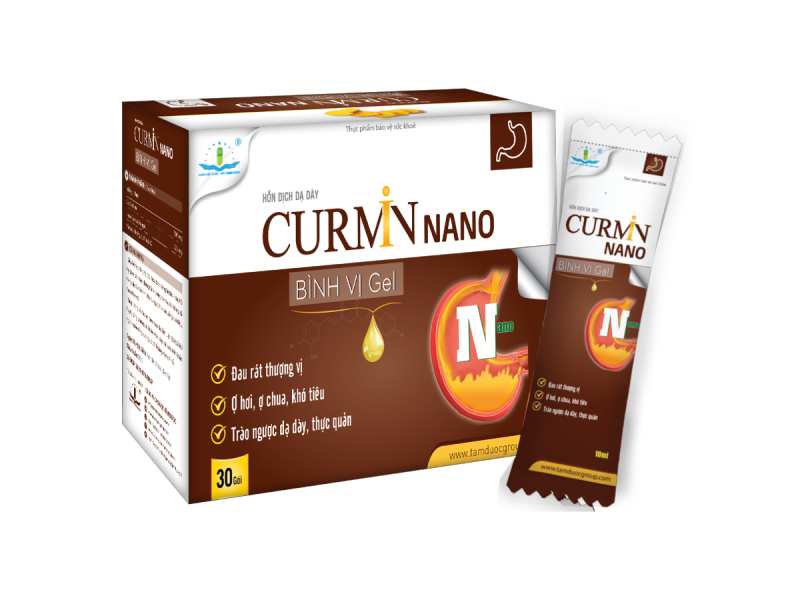 Hỗn dịch dạ dày Curmin Nano Bình Vị Gel (30 gói/hộp)