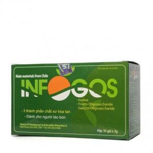 Thực phẩm bảo vệ sức khoẻ bổ sung chất xơ, hỗ trợ giảm nguy cơ táo bón Infogos (30 gói/hộp)