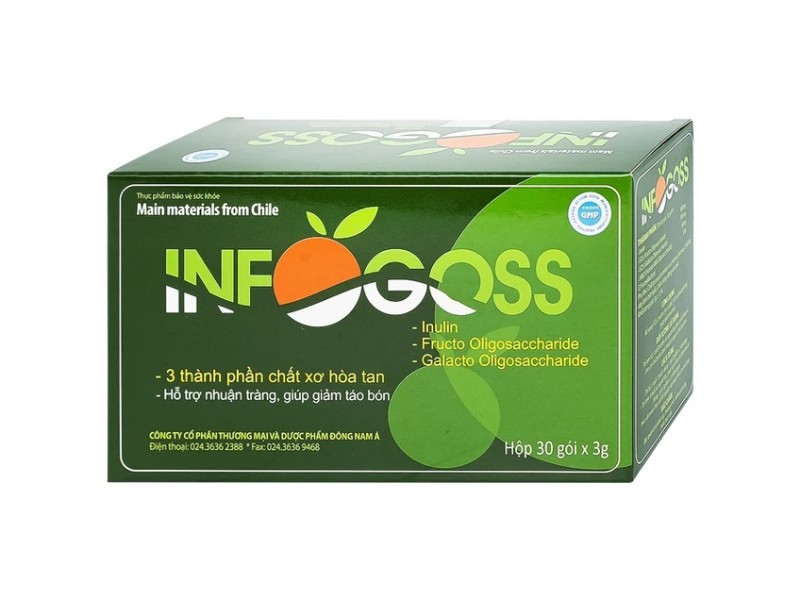 Bột hòa tan chất xơ tự nhiên hỗ trợ tiêu hoá Infogoss (30 gói/hộp)