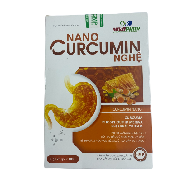 Hỗn dịch dạ dày Nano Curcumin Nghệ Mikophar (20 gói/hộp)