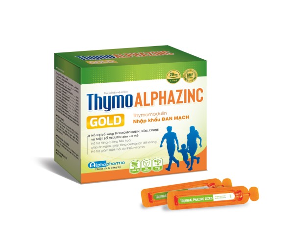 Dung dịch uống giúp ăn ngon, tăng sức đề kháng Thymo Alphazinc (20 ống/hộp)