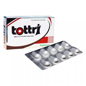Thuốc điều trị các trường hợp trĩ cấp tính Tottri (3 vỉ x 10 viên/hộp)